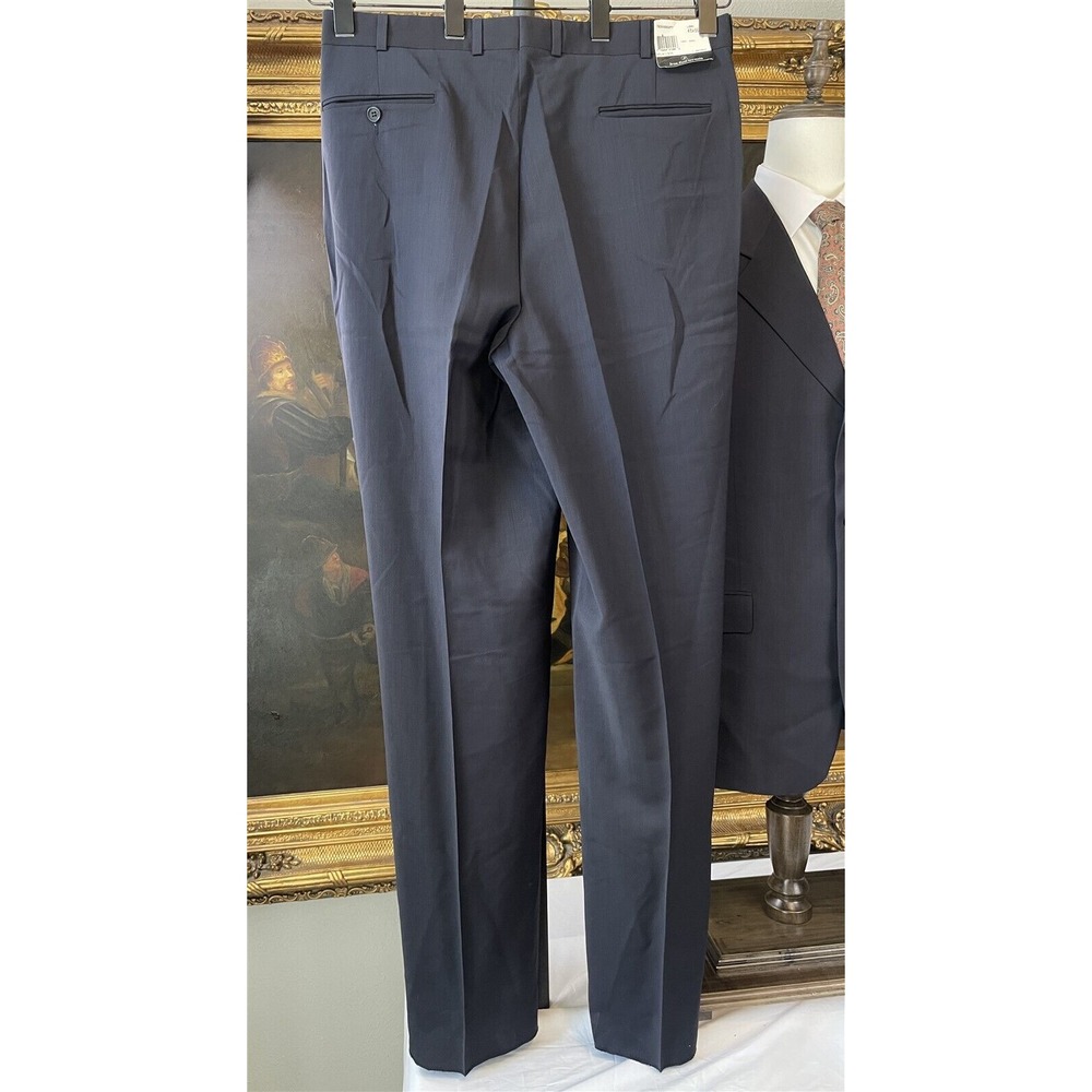 NWT VTG Jean-Paul Germain 44L 2 Piece Black Super 90's Wool 3 Button Suit - Picture 3 of 15